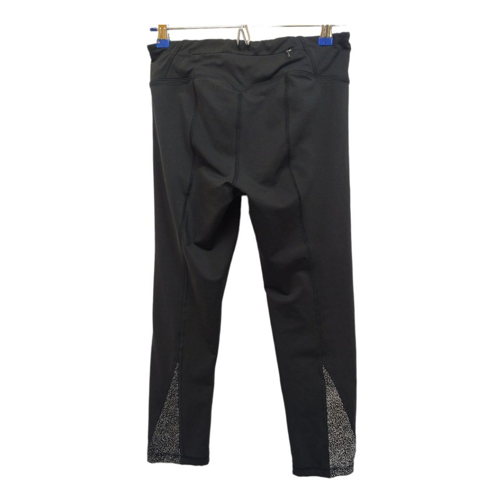 High-Waisted Back zipper Pocket Crop Compression Leggings‎ Size Small Petite